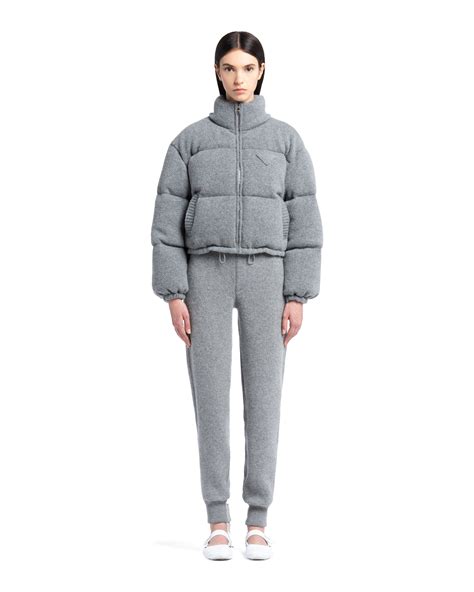 prada quilted puffer jacket|Prada cashmere puffer jacket.